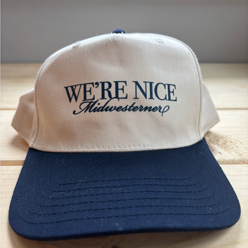 OTTO Cream and Blue Midwesterner Hat